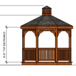 10ft Octagon Cedar Gazebo