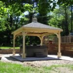12ft x 18ft Pine Hip Roof Pavilion