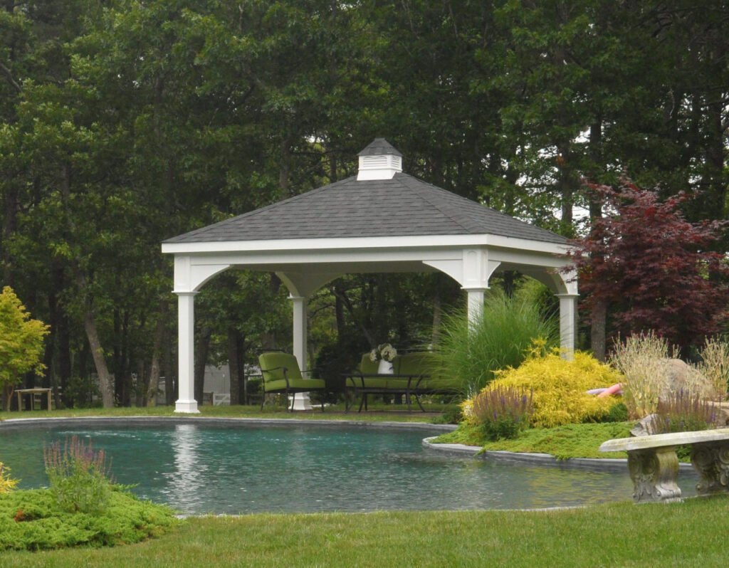10ft x 14ft Vinyl Hip Roof Pavilion