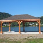 12ft x 24ft Cedar Hip Roof Pavilion