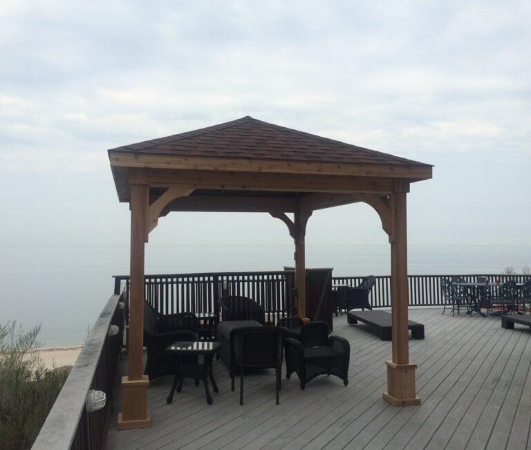 12ft x 12ft Cedar Hip Roof Pavilion