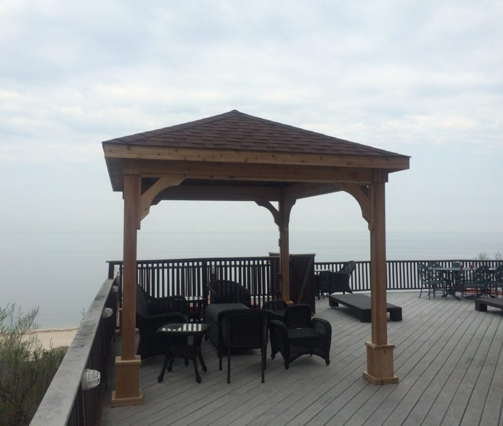 10ft x 18ft Cedar Hip Roof Pavilion