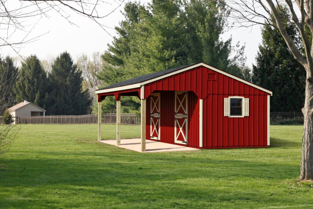 Lean-to Horse Barn