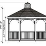 12ft Octagon Vinyl Gazebo