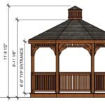 12ft Octagon Cedar Gazebo