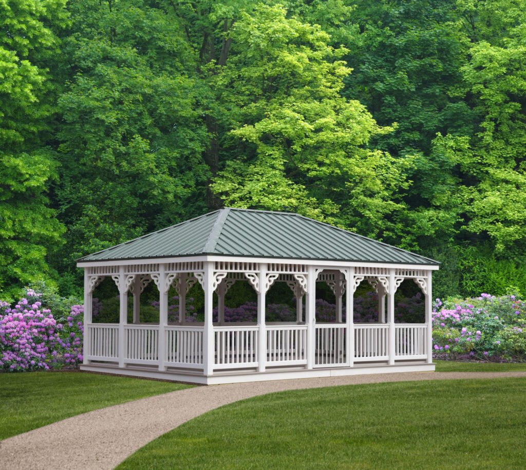 14ft x 20ft Rectangle Cedar Gazebo