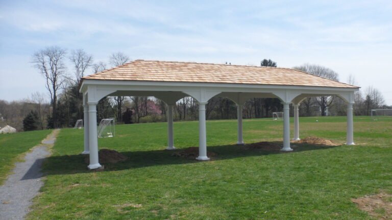 16ft x 28ft Vinyl Hip Roof Pavilion