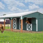Lean-to Horse Barn with Tack Room