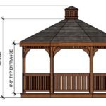14ft Octagon Pressure Treated Gazebo