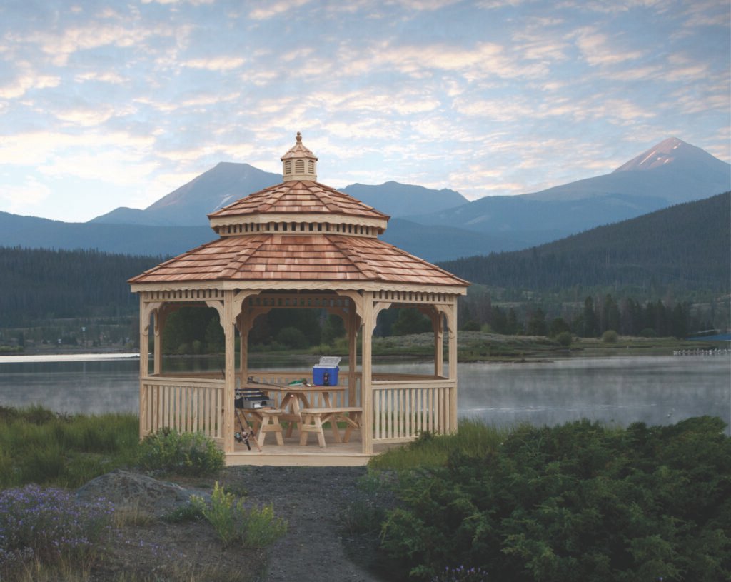 14ft Octagon Pressure Treated Gazebo