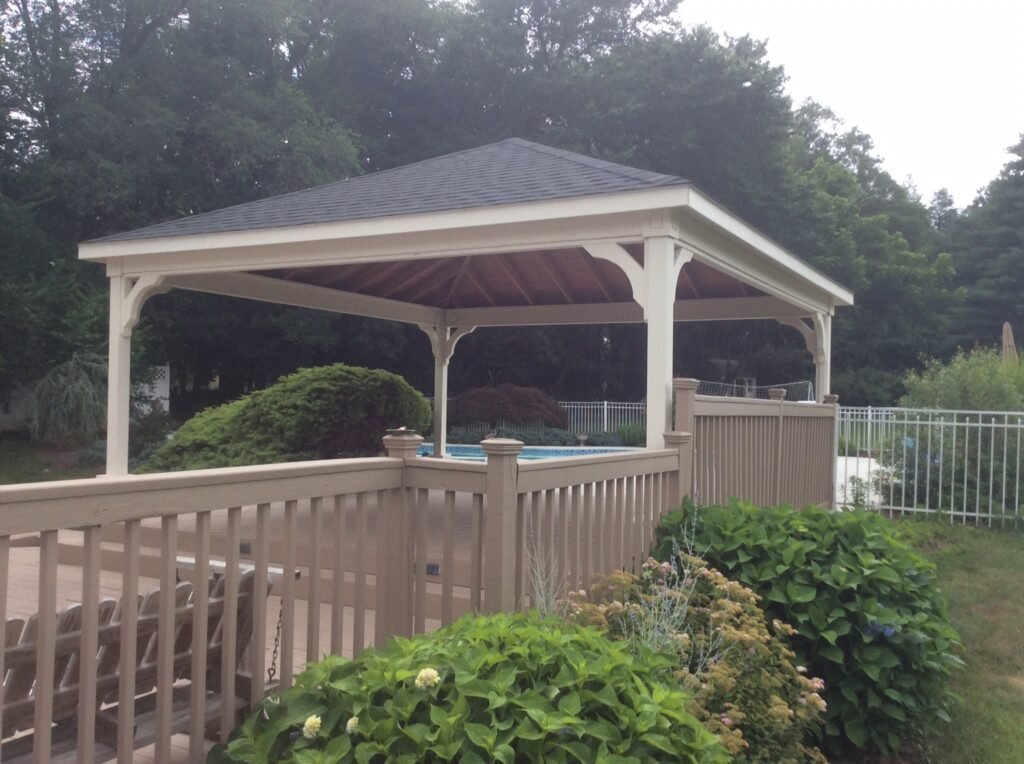 20ft x 20ft Pine Hip Roof Pavilion