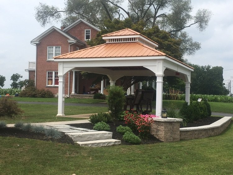 16ft x 16ft Vinyl Pagoda Roof Pavilion