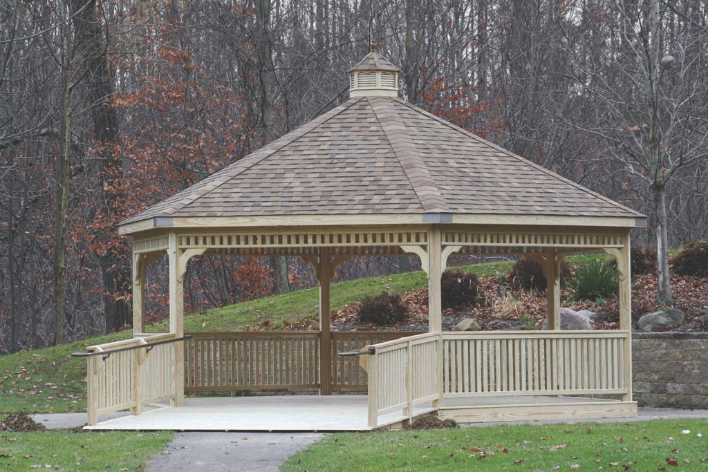 24ft Octagon Pressure Treated Gazebo
