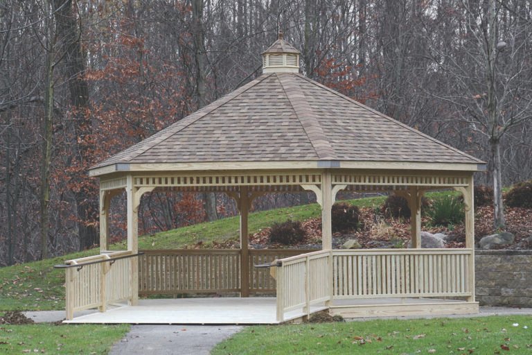 24ft Octagon Pressure Treated Gazebo