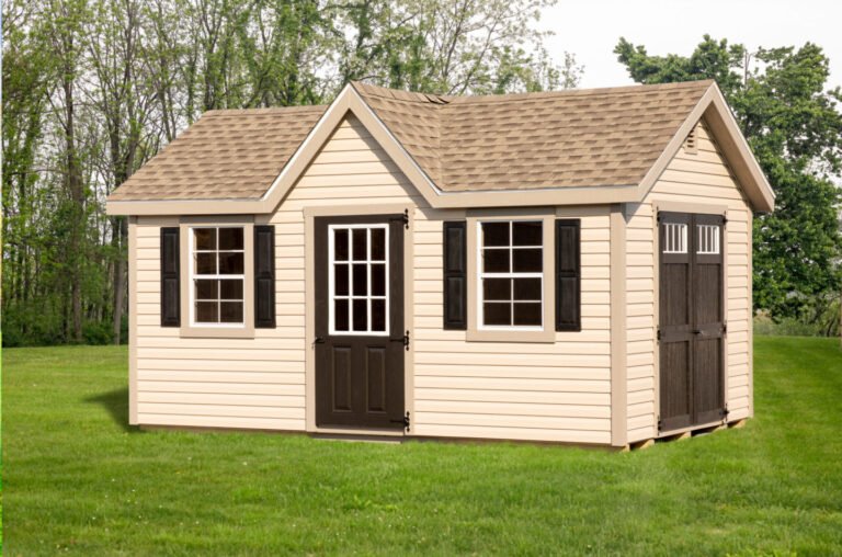 10ft x 16ft Vinyl Hamilton Shed - w/ Peak Dormer