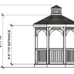 8ft Octagon Vinyl Gazebo