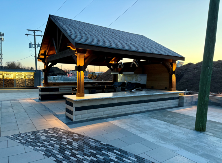20ft x 20ft Rough-Sawn Cedar Crown Pavilion