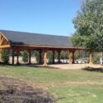 20ft x 28ft Rough-Sawn Cedar Crown Pavilion