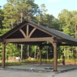 18ft x 32ft Rough-Sawn Cedar Crown Pavilion