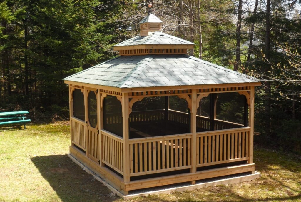 14ft x 16ft Rectangle Cedar Gazebo