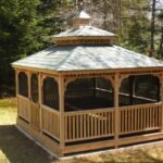 8ft x 12ft Rectangle Cedar Gazebo