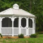 8ft x 14ft Oval Cedar Gazebo