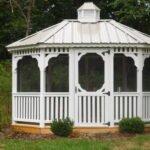 8ft x 10ft Oval Treated Pine Gazebo