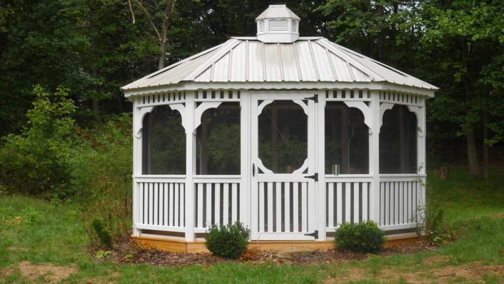 14ft x 20ft Oval Treated Pine Gazebo