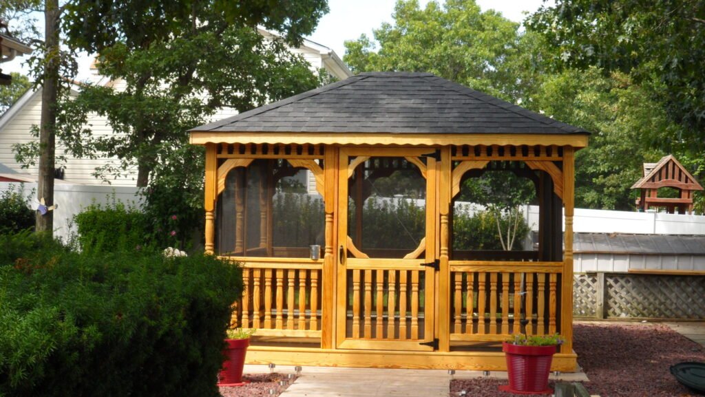 14ft x 16ft Rectangle Cedar Gazebo