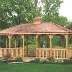 10ft x 16ft Rectangle Cedar Gazebo