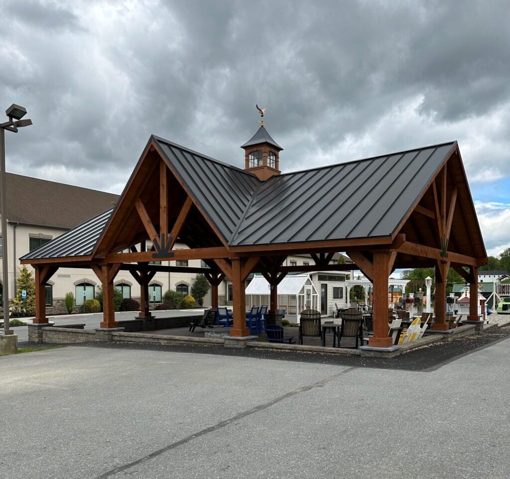 Rough Sawn Cedar Crown Pavilion