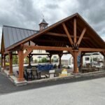 35ft x 45ft Rough Sawn Cedar Pavilion