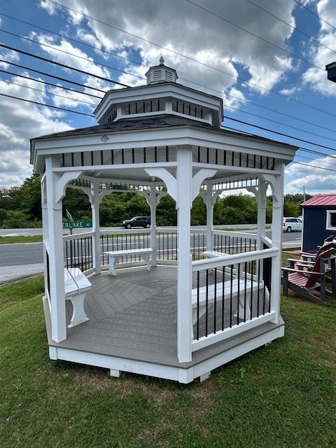 12ft Wide Vinyl Gazebo The