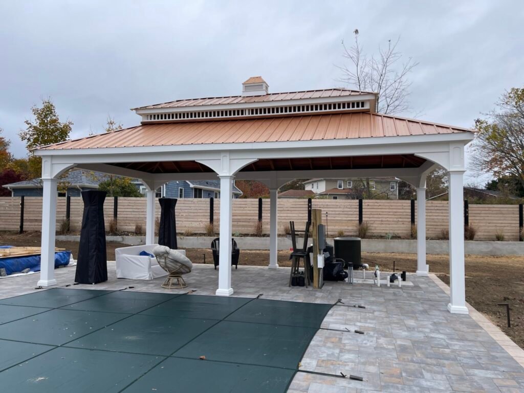 16ft x 30ft Vinyl Pagoda Roof Pavilion
