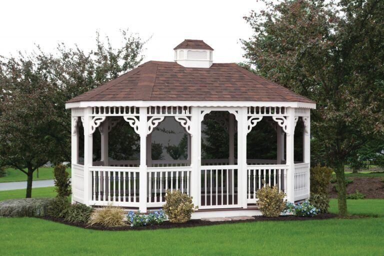 10ft x 14ft Oval Vinyl Gazebo