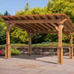 14ft x 24ft Cedar Lean-to Pavilion
