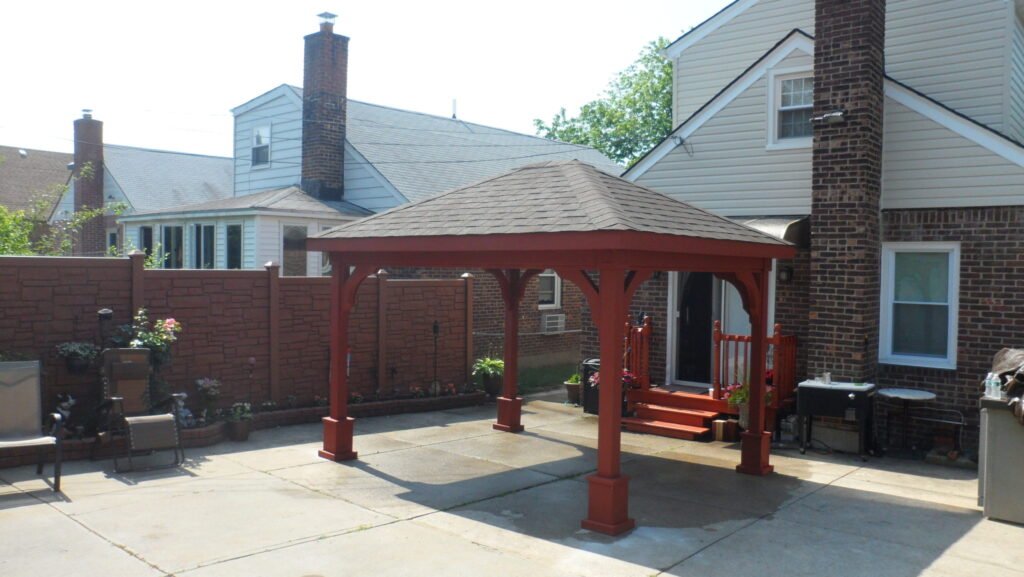 10ft x 20ft Cedar Hip Roof Pavilion