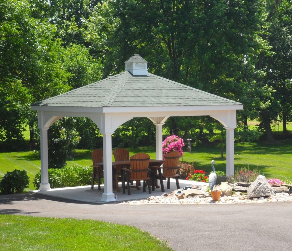 10ft x 12ft Vinyl Hip Roof Pavilion