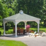 10ft x 12ft Vinyl Hip Roof Pavilion