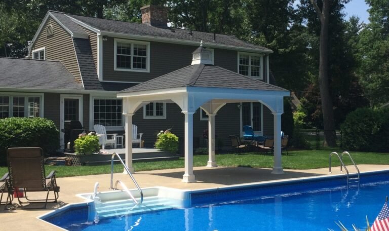 10ft x 10ft Vinyl Hip Roof Pavilion