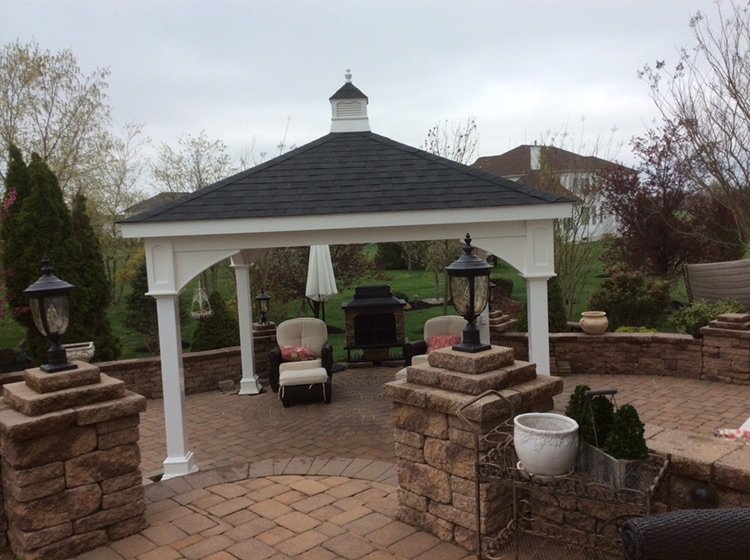 10ft x 10ft Vinyl Hip Roof Pavilion