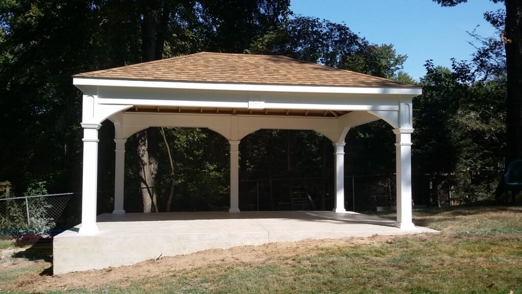 14ft x 20ft Vinyl Hip Roof Pavilion