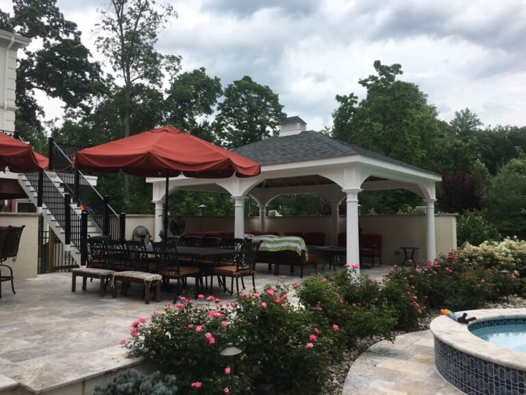 12ft x 18ft Vinyl Hip Roof Pavilion