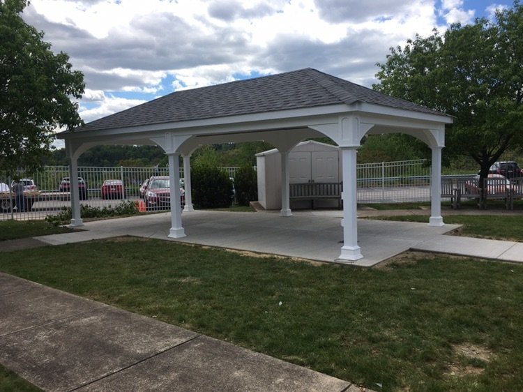 12ft x 20ft Vinyl Hip Roof Pavilion