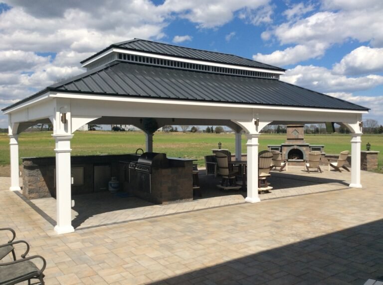 20ft x 20ft Vinyl Pagoda Roof Pavilion